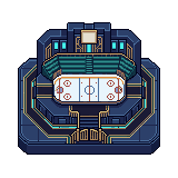 Retro Arena pixel-art venue from PixelPuck