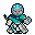 Goalie in the alternate kit with the Frost mask