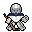 Goalie in the away kit with the White mask