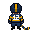 Home skater from behind with a white block number 12