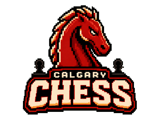 Calgary Chess club banner with its crest and name