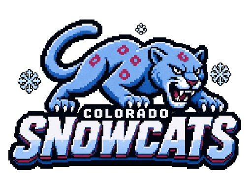 Colorado Snowcats club banner with its crest and name