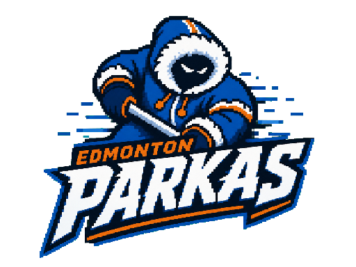 Edmonton Parkas club banner with its crest and name