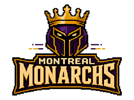 Montreal Monarchs club banner with its crest and name