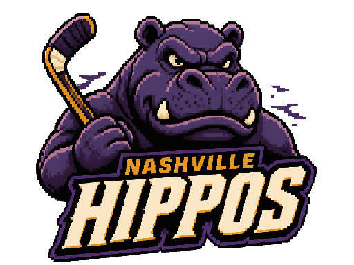 Nashville Hippos club banner with its crest and name