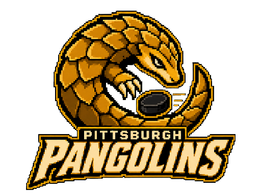Pittsburgh Pangolins club banner with its crest and name