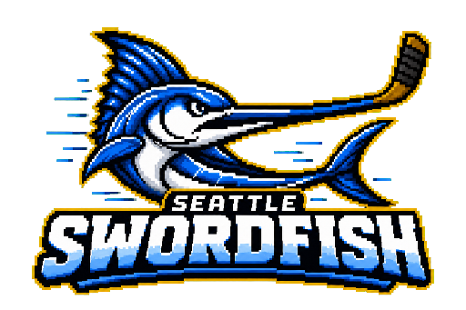 Seattle Swordfish club banner with its crest and name