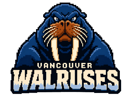 Vancouver Walruses club banner with its crest and name
